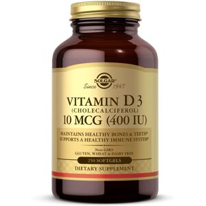 Solgar Vitamin D3 - 250 softgels - Supports Bone & Immune Health Solgar Vitamin D3 - 250 softgels - Supports Bone & Immune Health