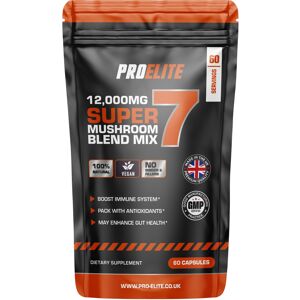 ProElite (60 Vegan Capsules) Super 7 Mushroom Blend Mix Boost Immune System ProElite (60 Vegan Capsules) Super 7 Mushroom Blend Mix Boost Immune System