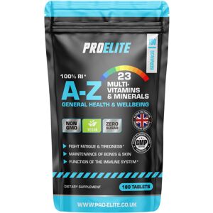 ProElite (180 Tablets) A-Z Multi Vitamins & Minerals Vegan Tablets ProElite (180 Tablets) A-Z Multi Vitamins & Minerals Vegan Tablets