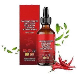 Unbranded Cayenne pepper drops, Aeluro Cayenne pepper liquid drops, containing hawthorn be Unbranded Cayenne pepper drops, Aeluro Cayenne pepper liquid drops, containing hawthorn be