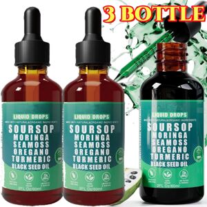 Unbranded 3X Soursop Bitters Liquid Drops - 10 in 1 Herbal Extracts for Overall Health 60m Unbranded 3X Soursop Bitters Liquid Drops - 10 in 1 Herbal Extracts for Overall Health 60m