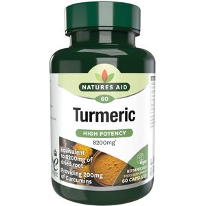 Natures Aid Turmeric 8200mg ? High Strength Curcumin 200mg ? Dried Root Whole He Natures Aid Turmeric 8200mg ? High Strength Curcumin 200mg ? Dried Root Whole He