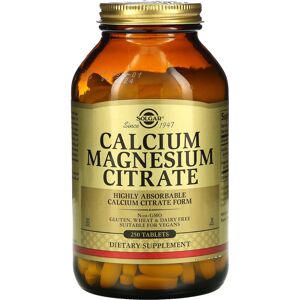 Solgar, Calcium Magnesium Citrate, 250 Tablets Solgar, Calcium Magnesium Citrate, 250 Tablets