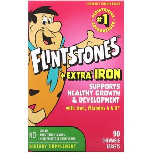 Flintstones, Children's Multivitamin, Plus Extra Iron, 90 Chewable Tablets Flintstones, Children's Multivitamin, Plus Extra Iron, 90 Chewable Tablets