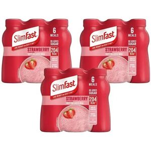 SlimFast Milkshake Strawberry 6x325ml x3 Pack SlimFast Milkshake Strawberry 6x325ml x3 Pack