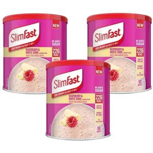SlimFast Powder Tin Raspberry & White 365g x3 Pack SlimFast Powder Tin Raspberry & White 365g x3 Pack