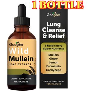 Unbranded Wild Mullein Leaf Extract Lung Cleanse & Relief Solution NEW! Unbranded Wild Mullein Leaf Extract Lung Cleanse & Relief Solution NEW!
