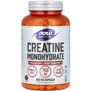 NOW Foods Creatine Monohydrate - 750 mg, 240 Veggie Capsules NOW Foods Creatine Monohydrate - 750 mg, 240 Veggie Capsules