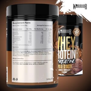 Warrior Whey Protein Powder + Creatine 500g, 20 Servings – High Protein Shake Su Warrior Whey Protein Powder + Creatine 500g, 20 Servings – High Protein Shake Su
