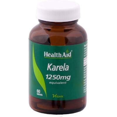 HealthAid Karela Extract 1250mg - 60 Tablets - Dietary Supplement HealthAid Karela Extract 1250mg - 60 Tablets - Dietary Supplement