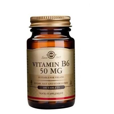Solgar Vitamin B6 50 MG - Supports Immune & Nervous System - Dietary Supplement Solgar Vitamin B6 50 MG - Supports Immune & Nervous System - Dietary Supplement