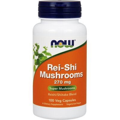 Now Foods Reishi Shiity Mushrooms - 270mg, 100 Caps Now Foods Reishi Shiity Mushrooms - 270mg, 100 Caps