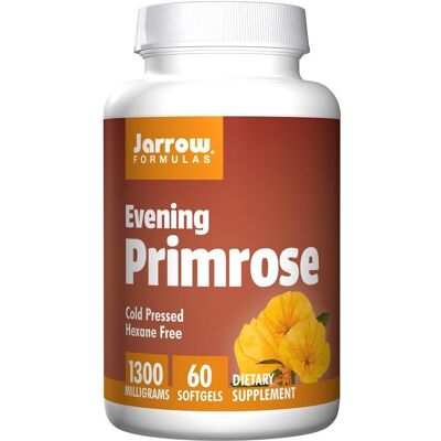 Jarrow Formulas Evening Primrose 1300 mg 60 Softgels - Dietary Supplement Jarrow Formulas Evening Primrose 1300 mg 60 Softgels - Dietary Supplement