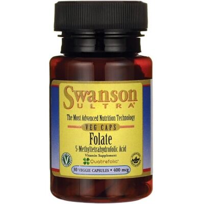 Swanson Folate - 5-Methyltetrahydrofolic Acid 400mcg - Dietary Supplement Swanson Folate - 5-Methyltetrahydrofolic Acid 400mcg - Dietary Supplement