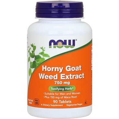 Now Foods Horny Goat Weed Extract 750mg - Herbal Support Now Foods Horny Goat Weed Extract 750mg - Herbal Support
