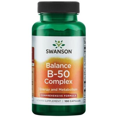 Swanson B-50 Complex - Vitamin B-50 - 100 Capsules Swanson B-50 Complex - Vitamin B-50 - 100 Capsules