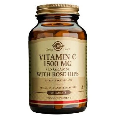 Solgar Vitamin C 1500mg with Rose Hips tablets (90 pcs.) Solgar Vitamin C 1500mg with Rose Hips tablets (90 pcs.)