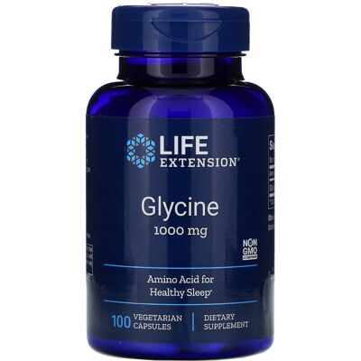 Life Extension Glycine 1000mg - Supports Sleep, Relaxation & Metabolism Life Extension Glycine 1000mg - Supports Sleep, Relaxation & Metabolism