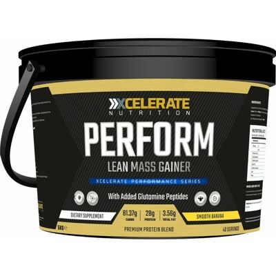 XCelerate Nutrition Perform Lean Mass Gainer 5kg - Smooth Banana XCelerate Nutrition Perform Lean Mass Gainer 5kg - Smooth Banana