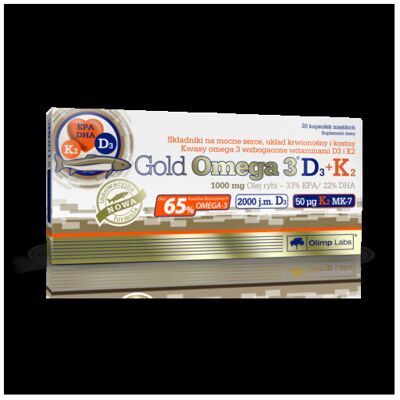 Olimp Gold Omega 3 D3+K2 - Fish Oil Supplement Olimp Gold Omega 3 D3+K2 - Fish Oil Supplement