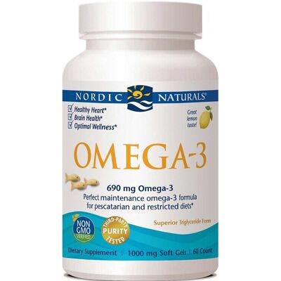 Nordic Naturals Omega-3 Lemon 690mg Softgels - Omega-3 Softgels Nordic Naturals Omega-3 Lemon 690mg Softgels - Omega-3 Softgels