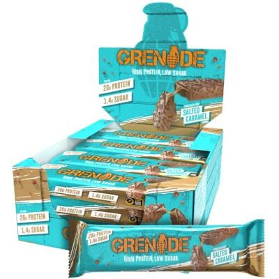 Grenade - High Protein Bar - Chocolate Chip Salted Caramel - 12 x 60 g Grenade - High Protein Bar - Chocolate Chip Salted Caramel - 12 x 60 g