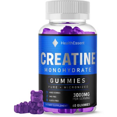 Lidoque - Creatine Monohydrate - Gummies - 60 Chews - Supplements Lidoque - Creatine Monohydrate - Gummies - 60 Chews - Supplements