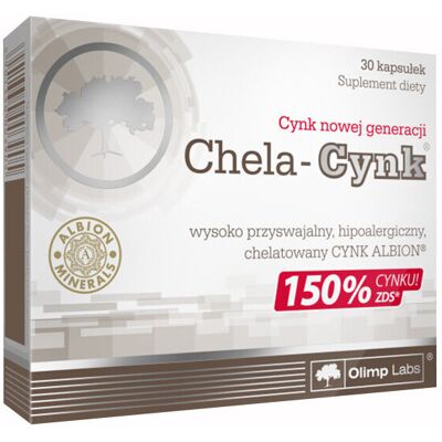 Olimp Chela-Cynk - Zinc 15mg - 30 Capsules Olimp Chela-Cynk - Zinc 15mg - 30 Capsules