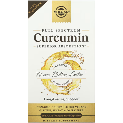 Solgar Full Spectrum Curcumin - Supports Brain, Joints & Immunity Solgar Full Spectrum Curcumin - Supports Brain, Joints & Immunity