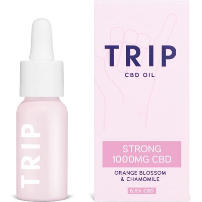 TRIP CBD Oil 1000mg (High Strength), Orange Blossom, Vegan, 100% Natural, Flavou TRIP CBD Oil 1000mg (High Strength), Orange Blossom, Vegan, 100% Natural, Flavou