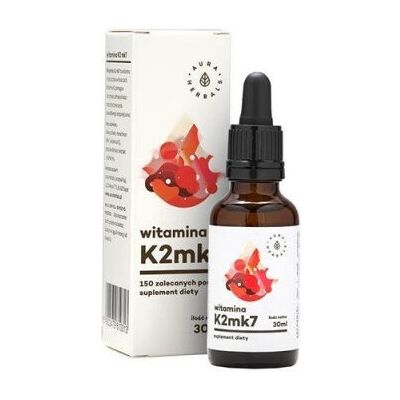 Aura Herbals Liquid Vitamin K2 MK7 - 900 Drops 30ml Aura Herbals Liquid Vitamin K2 MK7 - 900 Drops 30ml