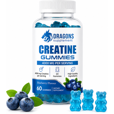 Dragons Supplement Creatine Monohydrate Gummies 4000mg for Men & Women Dragons Supplement Creatine Monohydrate Gummies 4000mg for Men & Women