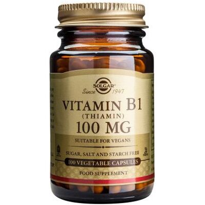 Solgar Vitamin B1 100 Mg Thiamin - Energy & Nerve Support Solgar Vitamin B1 100 Mg Thiamin - Energy & Nerve Support