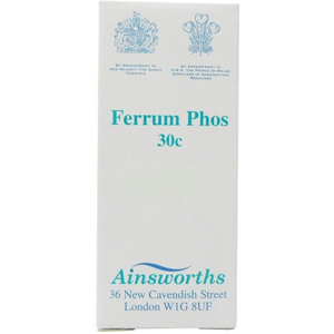 Ainsworths Ferrum Phos 30C - Homeopathic Remedy Ainsworths Ferrum Phos 30C - Homeopathic Remedy