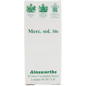 Ainsworths Merc Sol 30c Single Counter Remedy 120 Tabs Ainsworths Merc Sol 30c Single Counter Remedy 120 Tabs