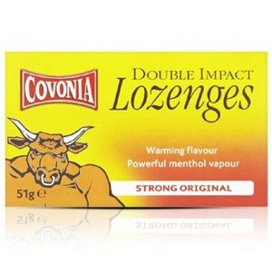 Covonia Double Impact Lozenges - Strong Original 51g Covonia Double Impact Lozenges - Strong Original 51g