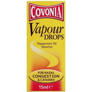Covonia Vapour Drops Peppermint Oil & Menthol 15ml Covonia Vapour Drops Peppermint Oil & Menthol 15ml