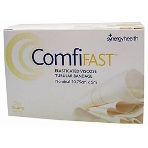 COMFIFAST 10.75CMX5M ELASTICATED VISCOSE STOCKINETTE TUBULAR BANDAGE YELLOW LINE COMFIFAST 10.75CMX5M ELASTICATED VISCOSE STOCKINETTE TUBULAR BANDAGE YELLOW LINE