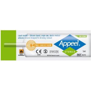 Appeel Sterile Medical Adhesive Remover Liquid Sachets 5ml x 10 Appeel Sterile Medical Adhesive Remover Liquid Sachets 5ml x 10