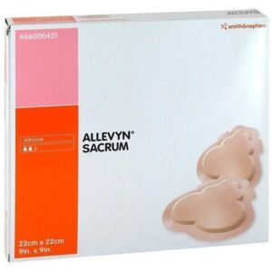 Smith & Nephew ALLEVYN Adhesive Sacrum Sacral Dressings Hydrocellular Absorbent 17 x 17cm - 5 Smith & Nephew ALLEVYN Adhesive Sacrum Sacral Dressings Hydrocellular Absorbent 17 x 17cm - 5