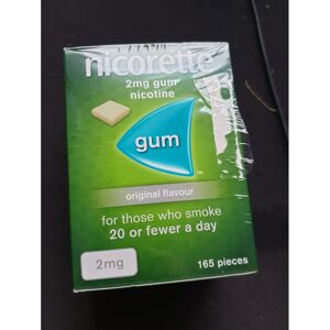 Nicorette 2mg Gum Original Flavour 165 Pieces - New Nicorette 2mg Gum Original Flavour 165 Pieces - New