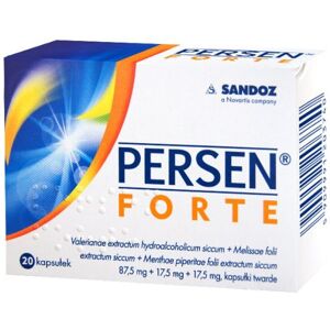 Sandoz Persen Forte 20 Caps Anti Stress Calming Herbal Nerwica Sandoz Persen Forte 20 Caps Anti Stress Calming Herbal Nerwica