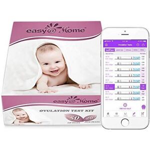 Easy@Home 50 x Ovulation Test Strips and 20 x Pregnancy Test Strips - Fertility Easy@Home 50 x Ovulation Test Strips and 20 x Pregnancy Test Strips - Fertility