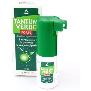 ANGELINI Tantum Verde Forte 3mg/ml Spray-Sore Throat Antiseptic 15ml ANGELINI Tantum Verde Forte 3mg/ml Spray-Sore Throat Antiseptic 15ml