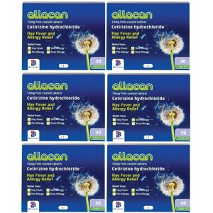 Unbranded Allacan Cetirizine Hayfever Allergy Tablets - 6-Month Supply (180 tablets, 10 mg Unbranded Allacan Cetirizine Hayfever Allergy Tablets - 6-Month Supply (180 tablets, 10 mg