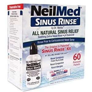 NeilMed Original Sinus Rinse Kit with 60 Premixed Sachets NeilMed Original Sinus Rinse Kit with 60 Premixed Sachets
