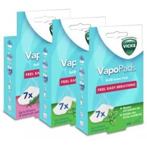 Vicks VapoPads 7-Pack - Scented Oil Pads for Humidifiers, Inhalers & Vaporizers Vicks VapoPads 7-Pack - Scented Oil Pads for Humidifiers, Inhalers & Vaporizers