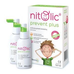 ICB PHARMA Nitolic Prevent Plus 150ml spray against head lice, przeciw wszawicy ICB PHARMA Nitolic Prevent Plus 150ml spray against head lice, przeciw wszawicy