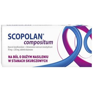 HERBAPOL WROC?AW Scopolan Compositum 10mg + 250mg, 10 sugar-coated tablets Heartburn HERBAPOL WROC?AW Scopolan Compositum 10mg + 250mg, 10 sugar-coated tablets Heartburn