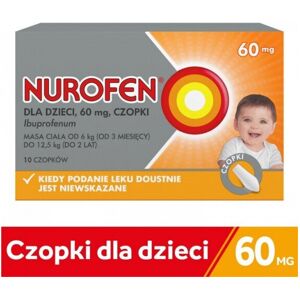 Nurofen, suppositories for children from 3 months, 60mg, 10 pcs Pain Relief Nurofen, suppositories for children from 3 months, 60mg, 10 pcs Pain Relief